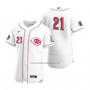 Camiseta Beisbol Hombre Cincinnati Reds Roberto Clemente Day Autentico Blanco