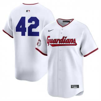 Camiseta Beisbol Hombre Cleveland Guardians 2025 Jackie Robinson Day Primera Limited Blanco