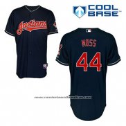 Camiseta Beisbol Hombre Cleveland Indians Brandon Moss 44 Azul Alterno Cool Base