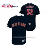 Camiseta Beisbol Hombre Cleveland Indians Mike Clevinger 150th Aniversario Patch 2019 All Star Flex Base Azul