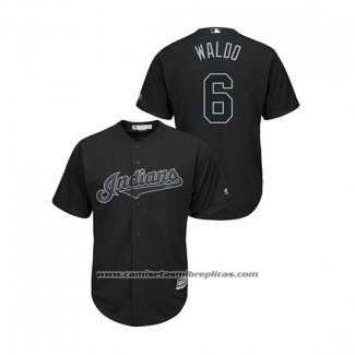 Camiseta Beisbol Hombre Cleveland Indians Mike Freeman 2019 Players Weekend Waldo Replica Negro