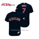 Camiseta Beisbol Hombre Cleveland Indians Yan Gomes 2019 All Star Patch Flex Base Azul