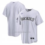 Camiseta Beisbol Hombre Colorado Rockies 2025 All Star Game Home Replica Blanco