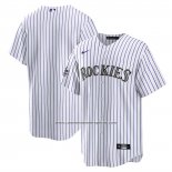 Camiseta Beisbol Hombre Colorado Rockies 2025 All Star Game Home Replica Blanco