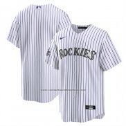 Camiseta Beisbol Hombre Colorado Rockies 2025 All Star Game Home Replica Blanco