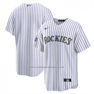 Camiseta Beisbol Hombre Colorado Rockies 2025 All Star Game Home Replica Blanco