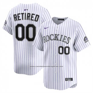 Camiseta Beisbol Hombre Colorado Rockies Retired Pick A Player Limited Blanco