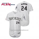 Camiseta Beisbol Hombre Colorado Rockies Ryan Mcmahon Autentico Collection Flex Base Blanco