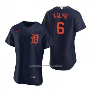 Camiseta Beisbol Hombre Detroit Tigers Al Kaline Autentico Alterno 2020 Azul