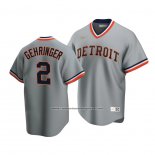 Camiseta Beisbol Hombre Detroit Tigers Charlie Gehringer Cooperstown Collection Road Gris