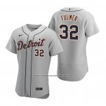 Camiseta Beisbol Hombre Detroit Tigers Michael Fulmer Autentico 2020 Road Gris