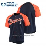 Camiseta Beisbol Hombre Detroit Tigers Personalizada Stitches Azul Naranja