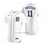 Camiseta Beisbol Hombre Detroit Tigers Sparky Anderson Autentico 2020 Primera Blanco