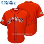 Camiseta Beisbol Hombre Houston Astros 2017 Postemporada Naranja Cool Base