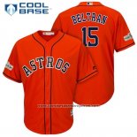 Camiseta Beisbol Hombre Houston Astros Carlos Beltran Naranja Cool Base