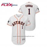 Camiseta Beisbol Hombre Houston Astros Carlos Correa 2019 All Star Flex Base Blanco