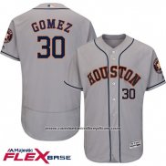 Camiseta Beisbol Hombre Houston Astros Carlos Gomez Gris Flex Base Autentico Collection