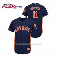 Camiseta Beisbol Hombre Houston Astros Evan Gattis Flex Base Azul