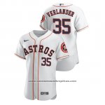 Camiseta Beisbol Hombre Houston Astros Justin Verlander Autentico Blanco Camiseta Beisbol Hombre Houston Astros Justin Verlander Autentico Blanco