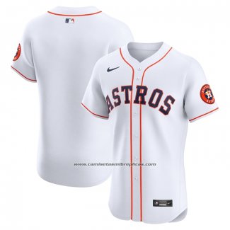 Camiseta Beisbol Hombre Houston Astros Primera Elite Blanco