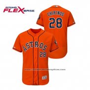 Camiseta Beisbol Hombre Houston Astros Robinson Chirinos Flex Base Naranja