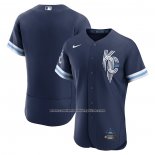 Camiseta Beisbol Hombre Kansas City Royals 2022 City Connect Autentico Azul