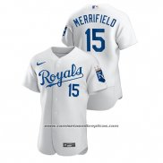 Camiseta Beisbol Hombre Kansas City Royals Whit Merrifield Autentico Blanco