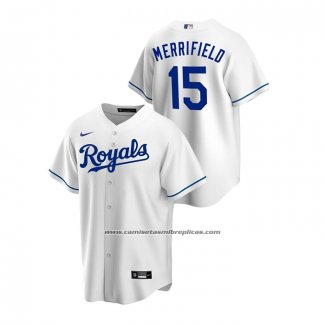 Camiseta Beisbol Hombre Kansas City Royals Whit Merrifield Replica Primera Blanco