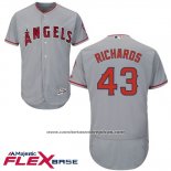 Camiseta Beisbol Hombre Los Angeles Angels Garrett Richards Gris Flex Base