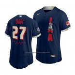 Camiseta Beisbol Hombre Los Angeles Angels Mike Trout 2021 All Star Autentico Azul