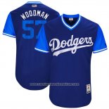 Camiseta Beisbol Hombre Los Angeles Dodgers 2017 Little League World Series Alex Wood Azul