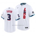 Camiseta Beisbol Hombre Los Angeles Dodgers Chris Taylor 2021 All Star Replica Blanco