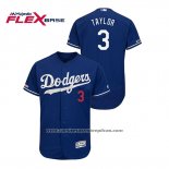 Camiseta Beisbol Hombre Los Angeles Dodgers Chris Taylor Flex Base Azul