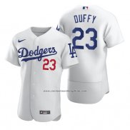 Camiseta Beisbol Hombre Los Angeles Dodgers Danny Duffy Autentico Primera Blanco