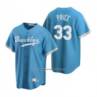 Camiseta Beisbol Hombre Los Angeles Dodgers David Price Cooperstown Collection Alterno Azul