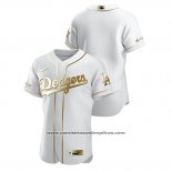 Camiseta Beisbol Hombre Los Angeles Dodgers Golden Edition Autentico Blanco