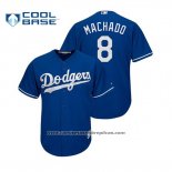 Camiseta Beisbol Hombre Los Angeles Dodgers Manny Machado Cool Base Alterno Azul