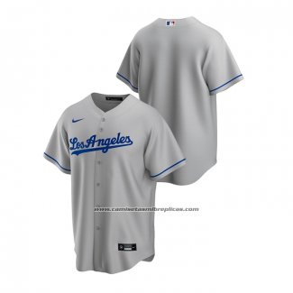 Camiseta Beisbol Hombre Los Angeles Dodgers Replica Road Gris