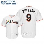 Camiseta Beisbol Hombre Miami Marlins Lewis Brinson Cool Base Primera Blanco