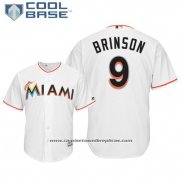 Camiseta Beisbol Hombre Miami Marlins Lewis Brinson Cool Base Primera Blanco