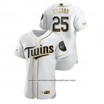 Camiseta Beisbol Hombre Minnesota Twins Byron Buxton Golden Edition Autentico Blanco