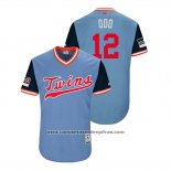 Camiseta Beisbol Hombre Minnesota Twins Jake Odorizzi 2018 LLWS Players Weekend Odo Azul