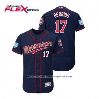 Camiseta Beisbol Hombre Minnesota Twins Jose Berrios Flex Base Entrenamiento de Primavera 2019 Azul