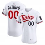 Camiseta Beisbol Hombre Minnesota Twins Retired Roster Elite Primera Blanco