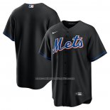 Camiseta Beisbol Hombre New York Mets 2022 Alterno Replica Team Negro