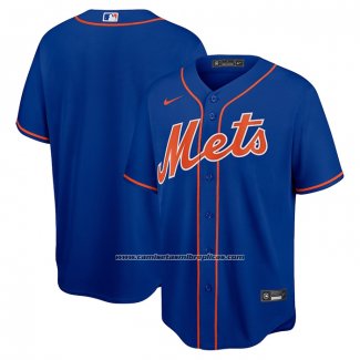 Camiseta Beisbol Hombre New York Mets Alterno Big & Tall Replica Team Azul Royal