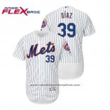 Camiseta Beisbol Hombre New York Mets Edwin Diaz Flex Base Autentico Collezione Primera Blanco