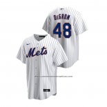 Camiseta Beisbol Hombre New York Mets Jacob Degrom Replica Primera Blanco