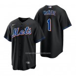 Camiseta Beisbol Hombre New York Mets Jeff Mcneil Replica Alterno Negro