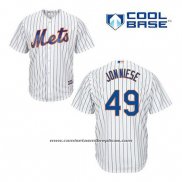 Camiseta Beisbol Hombre New York Mets Jon Niese 49 Blanco Primera Cool Base